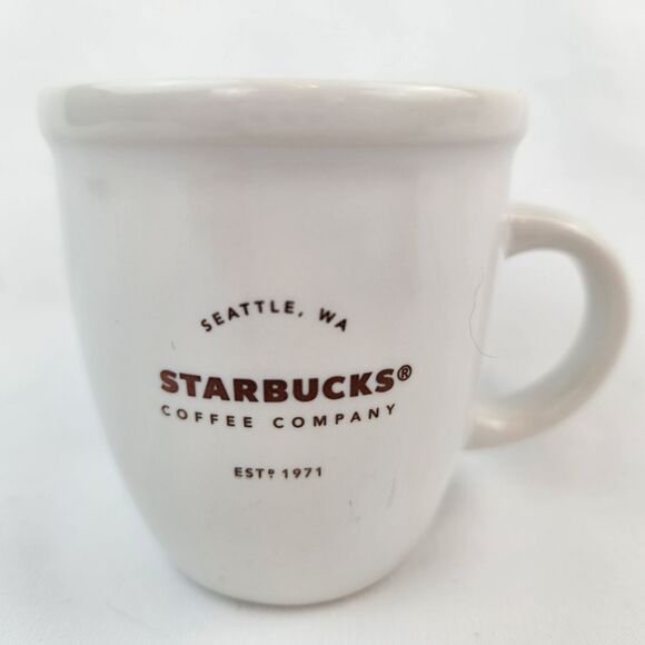 Starbucks Other - ☕️Starbucks 2016 Ivory Mini Abbey Ceramic Demitasse 3oz Espresso Mug